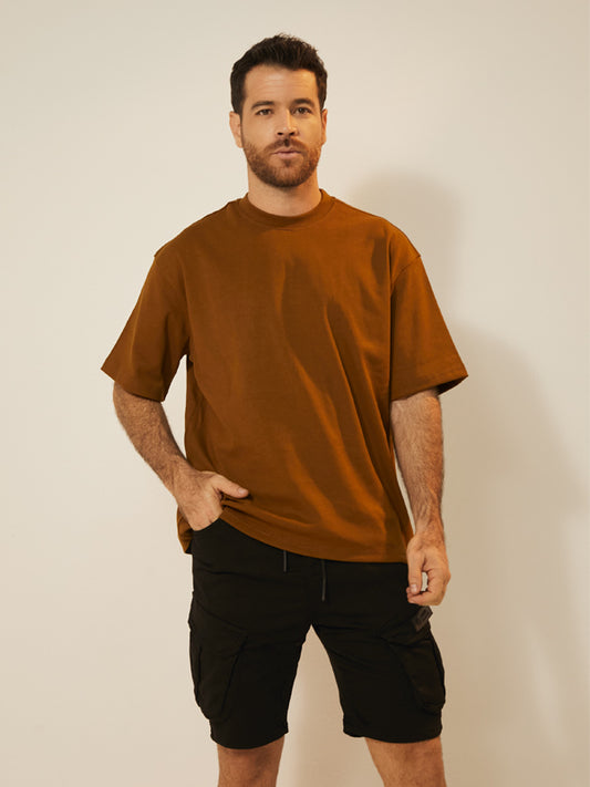 Men's camiseta oversized coffee