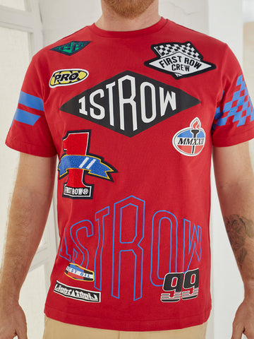 Camiseta oversized Race style 1strow red