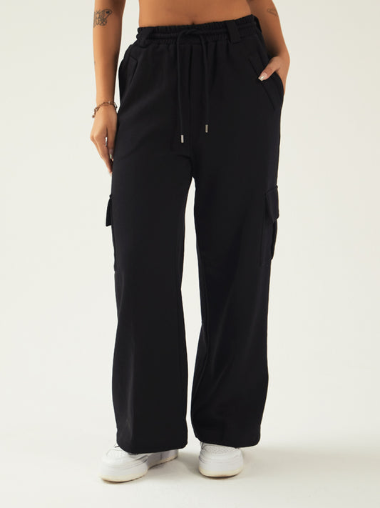 Jogger Black Pantalón cargo Bukuri