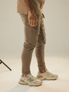 Men's jogger pantalón cargo mocca