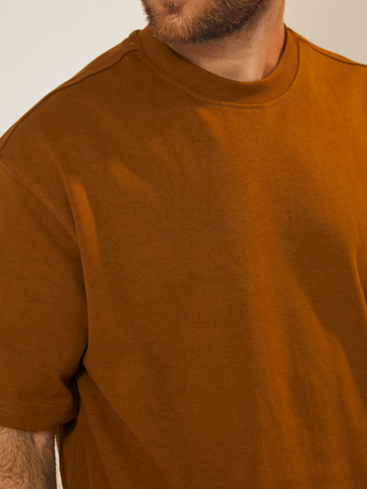 Men's camiseta oversized coffee