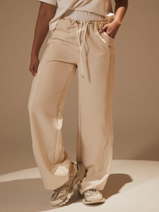 Jogger pantalón pretina blanca