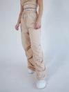 Set deportivo jogger pantalón style cream