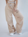 Set deportivo jogger pantalón style cream