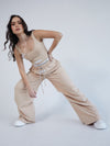 Set deportivo jogger pantalón style cream