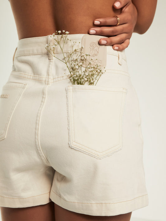 Bukuri denim short beige