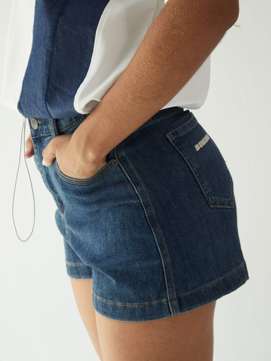 Bukuri denim short medium tone