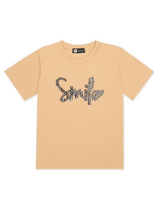 Camiseta  Bukuri smile kaki